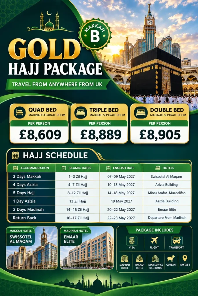 gold hajj packages
