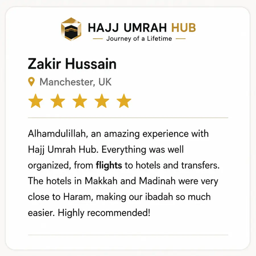 Google Reviews - 5 Star Review - Total 90 plus reviews-Hajj Umrah Hub